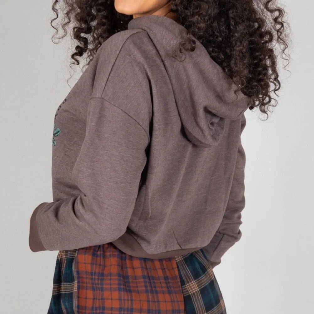 NEW cropped sweatshirt hoodie do what makes you happy - Picture 2 of 10